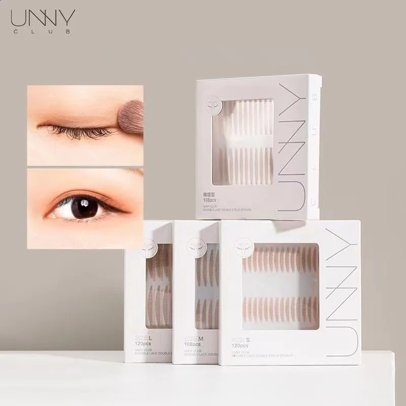 2024 U N Y Invisible Double Eyelid Tape Sticker Long Lasting Double-Fold Self-Adhesive Paste Beauty Big Eye Tools 250224