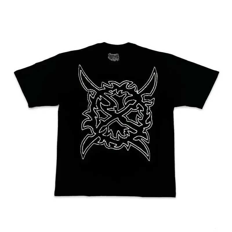 Men's T-Shirts New Men Ken Carson A Great Chaos Tour Leg T Shirts T-Shirt Hip Hop Skateboard Street Cotton T-Shirts Tee Top US size N216 J250301
