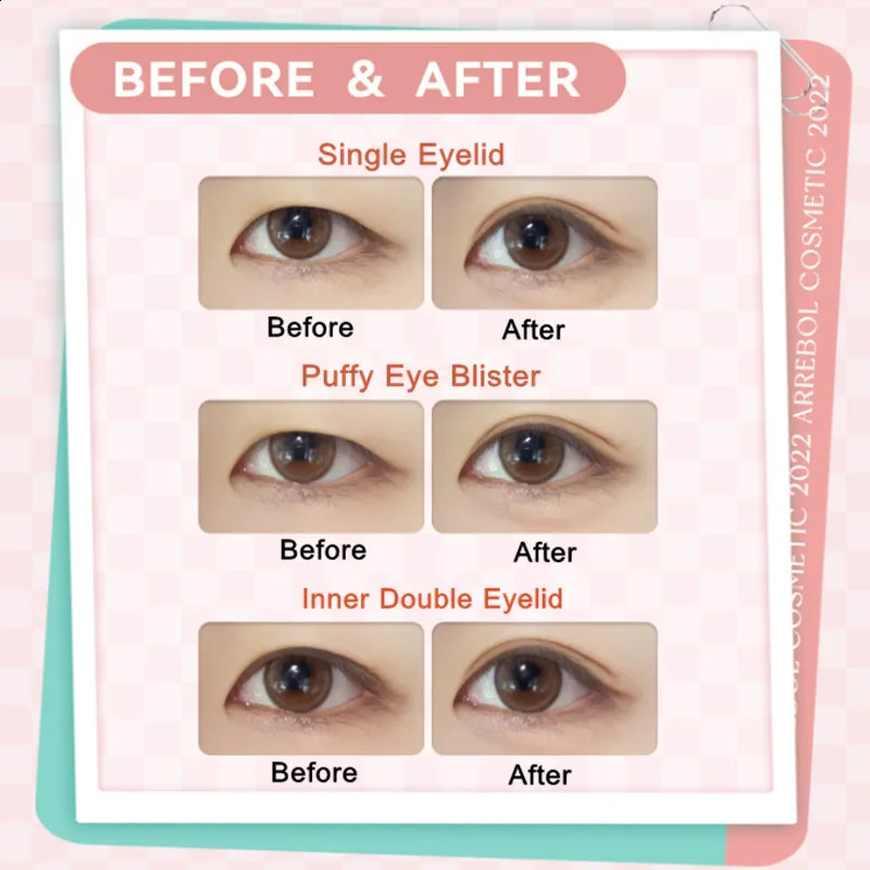 Arrebol Double-fold Eyelid Tape Invisible Eyelid Lift Band Self Adhesive Stickers Waterproof Fiber Paste Big Eye Tools 250224