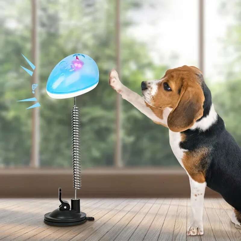 Update Fur Ball Cute Teaser Wand Pet Products Spring Cat Interactive Toys With Suction Cup Scratcher Toy Supplies