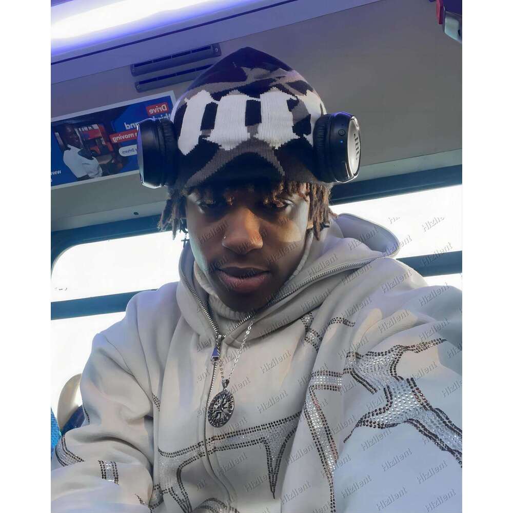 WY49999 ins style women's clothing autumn and winter new item personalized pattern loose fit pullover hooded sweatshirt