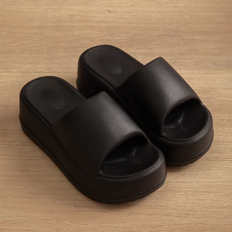 Warm and Smooth Boba Design EVA Thick Bott Casual He Slippers N Smooth Shoulders Soft Bottom Flat Sandals Y250320