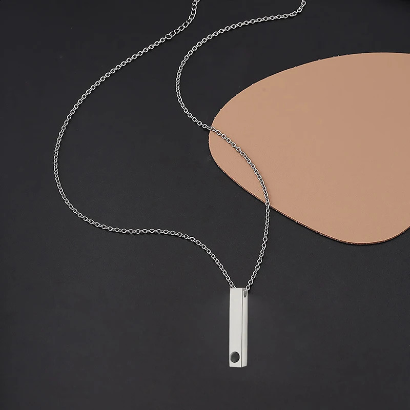 Custom Po Projection Bar Necklace Picture Personalized Necklace Customized Po Pendant Necklaces with Picture Jewelry Gift 250222
