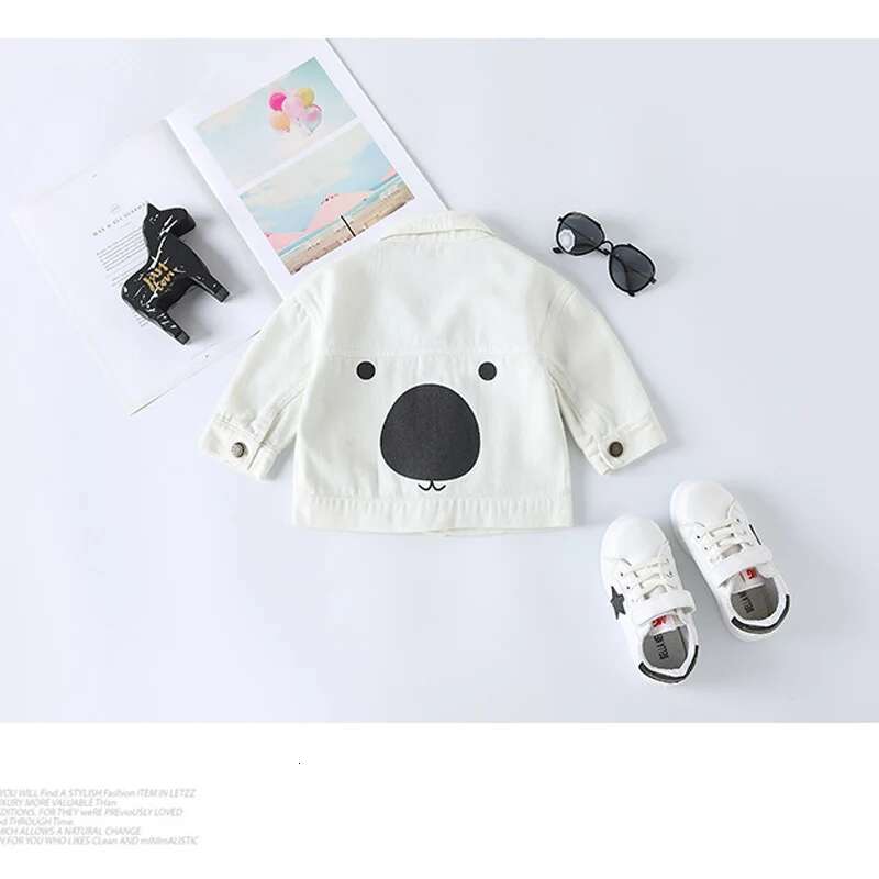 Ddmyshoesvip New Arrival Girls Boy Denim Casual Long Sleeve Jeans Jacket Fashion Outerwear Baby Clothes