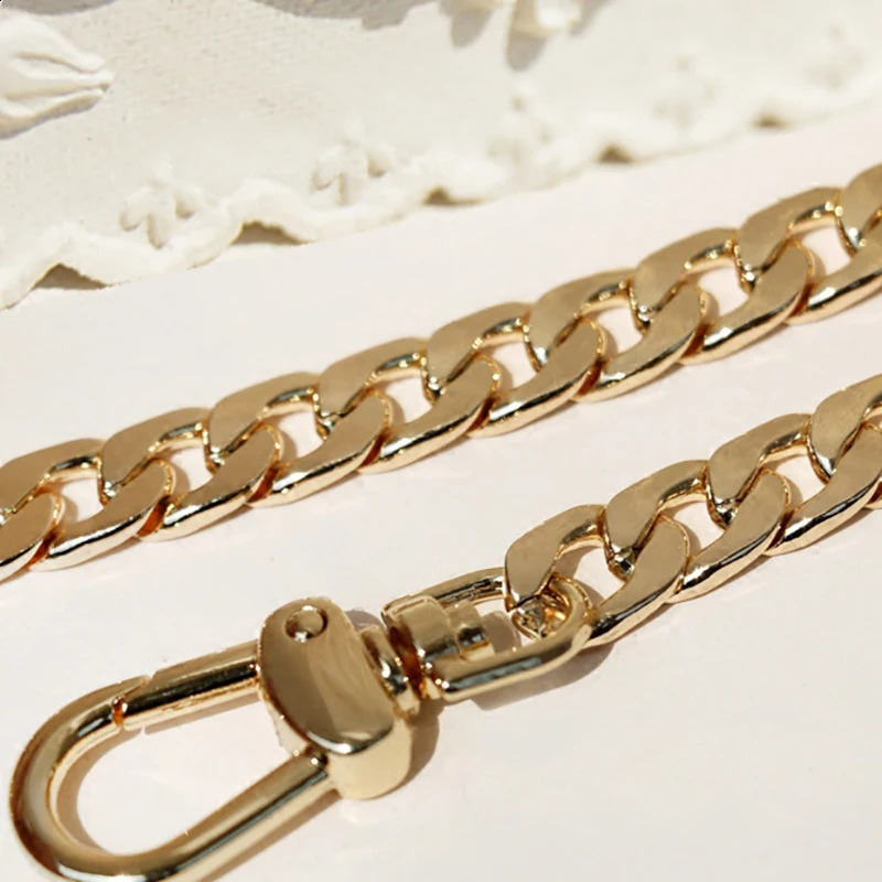 9mm Metal Replacement Chains Shoulder Bags Straps Handles DIY 40cm-140cm Gold Silver Gun Black Brushed Bronze Bag Handles 250227