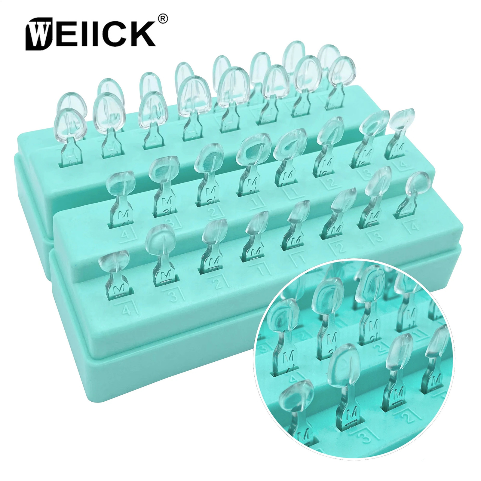 32Pcs Dental Veneer Mould Kit Composite Resin Mold Light Cure Autoclave Anterior Front Teeth Mould Teeth Whitening Tools 250228