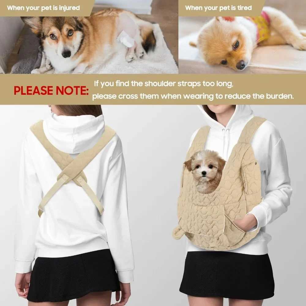 Portable Pet Carrier Bags Extra Large Capacity Chest Backpack for Dog Cat Waterproof Wind Resistant Outdoor Travel Soft Pet Bag 250205