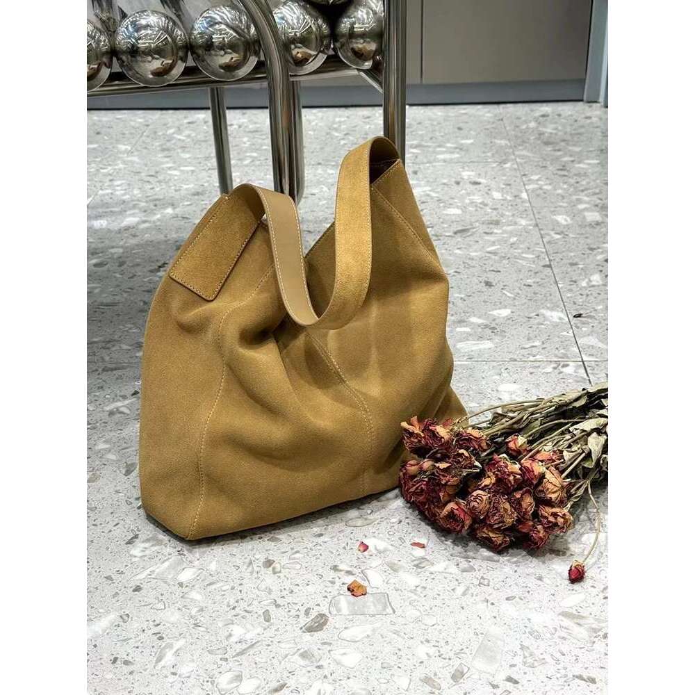 2025 Spring Autumn Shopping Shoulder Bags Brand Design Genuine Leather Handbags Casual Cowhide Suede Women Totes