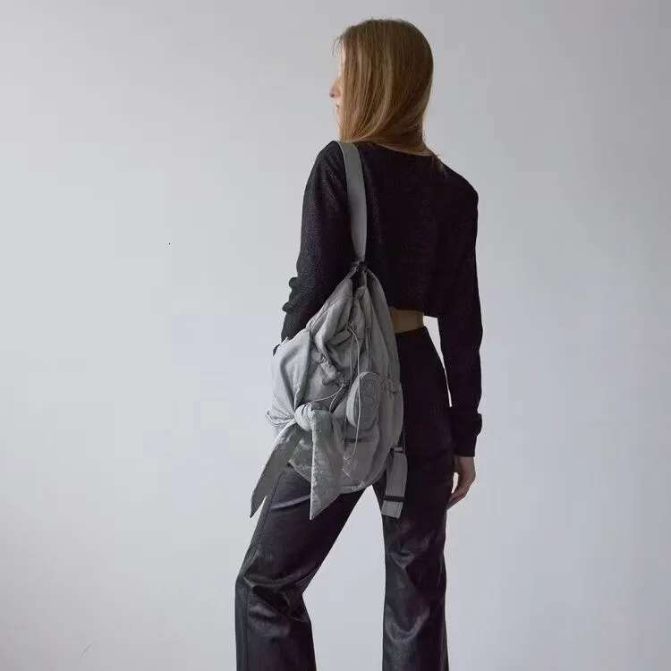 The Athe Vanessabruno Kwon Yu-Ri The Same Lace-Up Bow Backpack Shoulder Bag