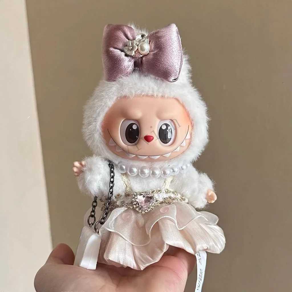 Mini Plush DollS Clothes Outfit Accessories For Korea Kpop Exo 15-17cm Labubu Idol V1 V2 New Chinese style skirt Clothing Gift W250301
