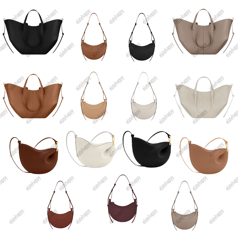 Luxury Designer Bag For Women Large Tote Bags Half Moon Small Handbags Leather Shoulder bag Underarm bags Fashion Womens Crossbody Clutch Purse Textured Hobo Bags