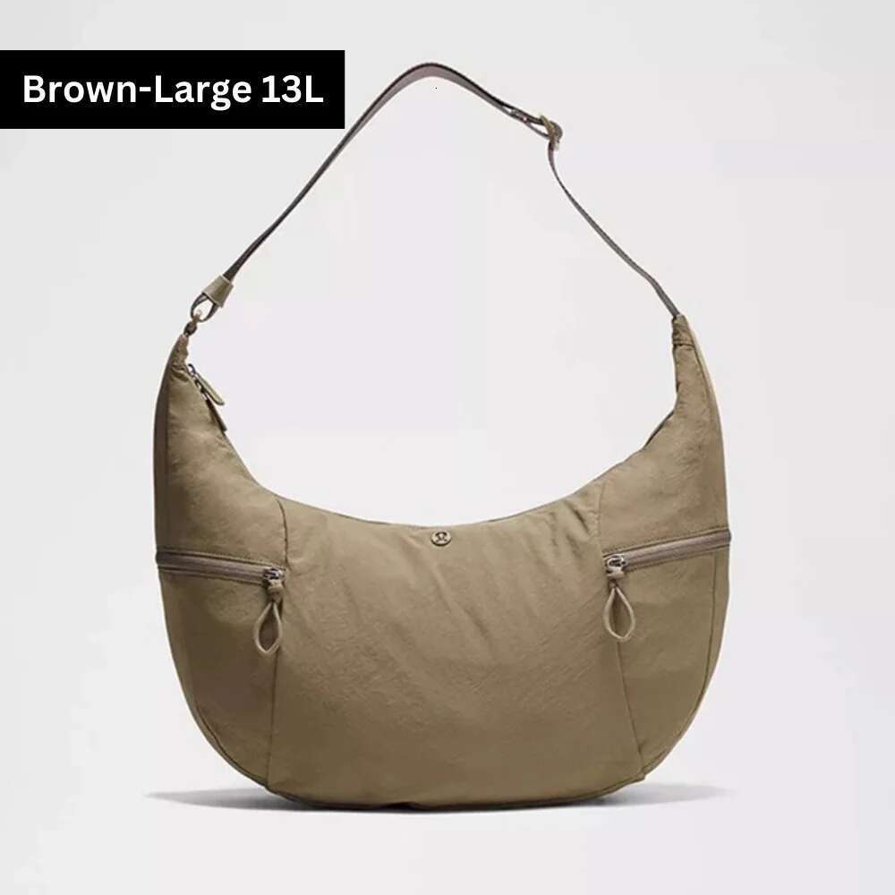 Trendy Water-Resistant Large Slouchy Crossbody Bag Women's Shoulder Sporty Yoga Gym Sg Bag, City Essentials