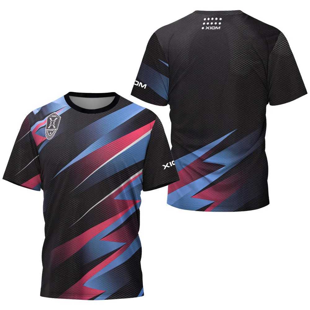 Men's T-Shirts Fashion Trend Mens Table Tennis T-shirt Mens Summer Tennis Badminton T-shirt Top Table Tennis Club Quick Drying Short Sleeve J2503
