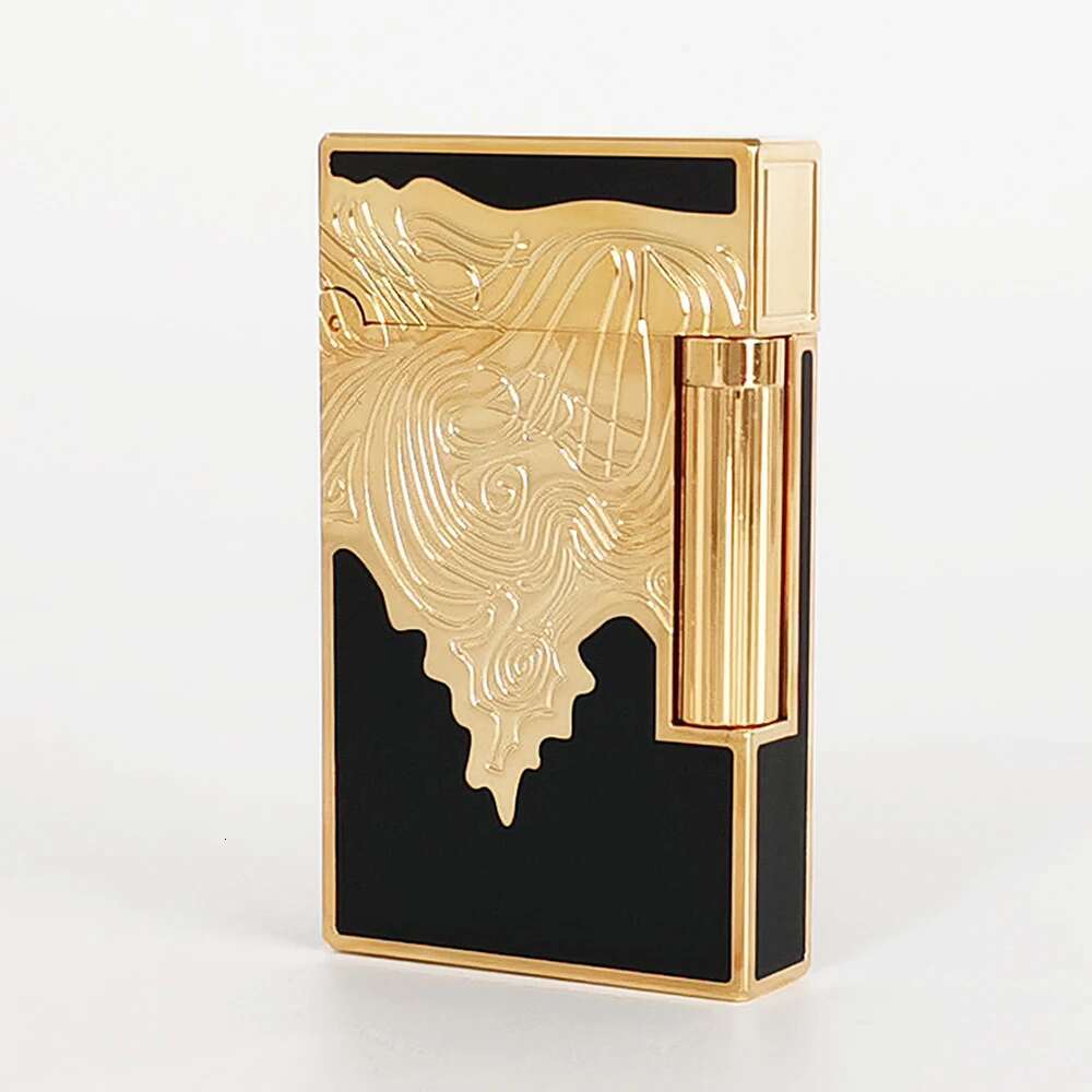 Incredible Lighter Copper Lacquer Cigarrette Tobacco Accessories Iatable Butane Gas Smoking Men Gifts Collections