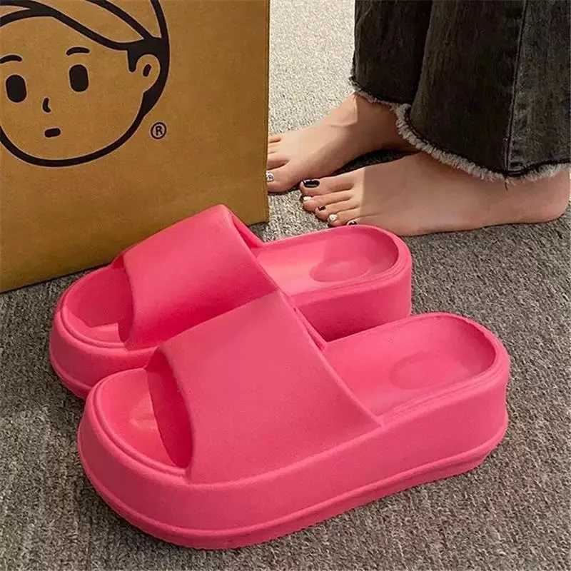 Warm and Smooth Boba Design EVA Thick Bott Casual He Slippers N Smooth Shoulders Soft Bottom Flat Sandals Y250320
