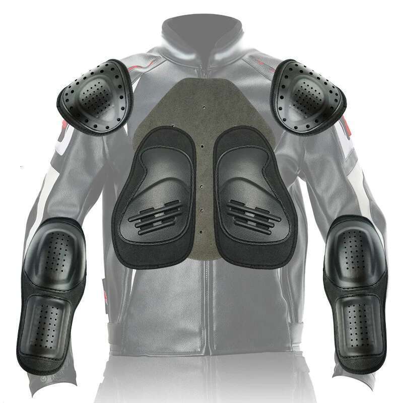 Waterproof and fall-proof leather jacket and trousers set, all-season motorcycle clothing, windshield and rain-proof, waterproof racing