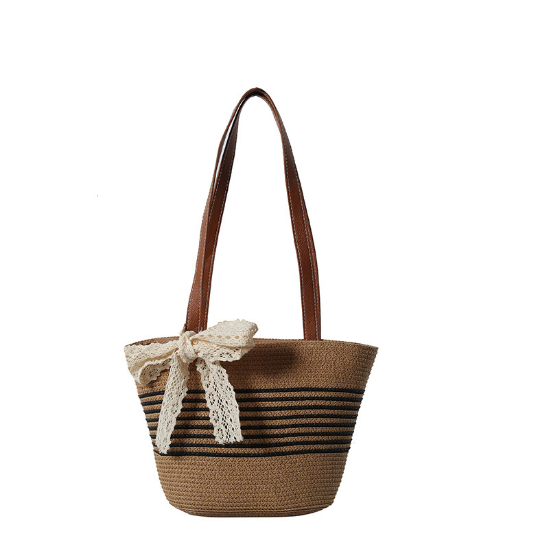 2025 new Summer Seaside Leisure Vacation Large Capacity for Women Fashion Straw Tote Simple Handheld Shoulder Bag #swissmilitary