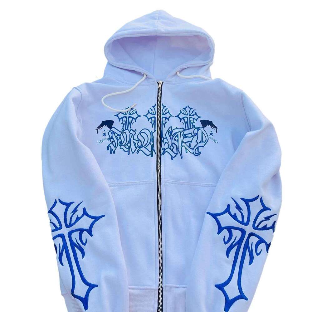 New Trendy Digital Hoodie Women's Street Casual Sports Zipper cardigan