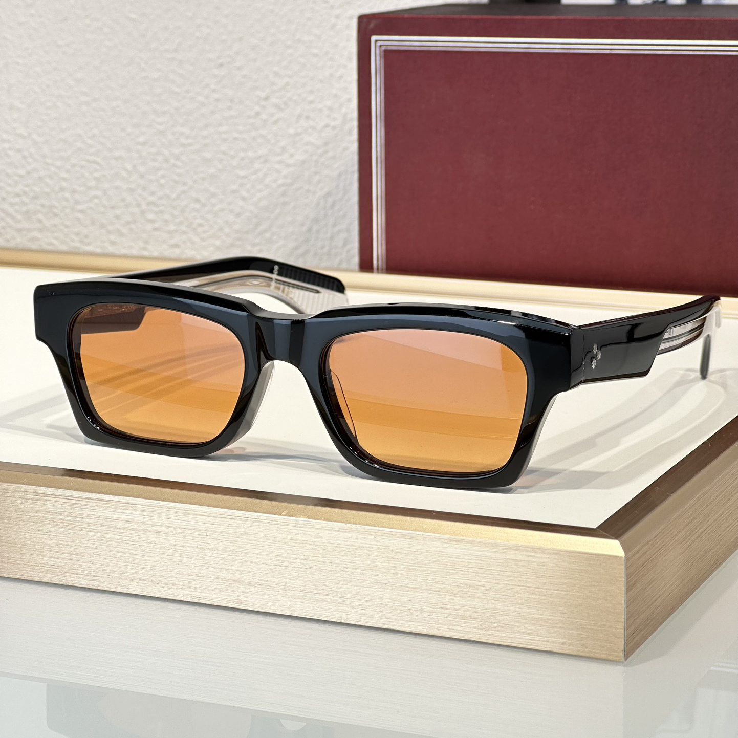 Designer Sunglasses For Men Women Fashion ASHCROFTI Summer Stylish High Street Catwalk Style Anti-Ultraviolet Plate Square Acetate Full Frame Glasses Random Box