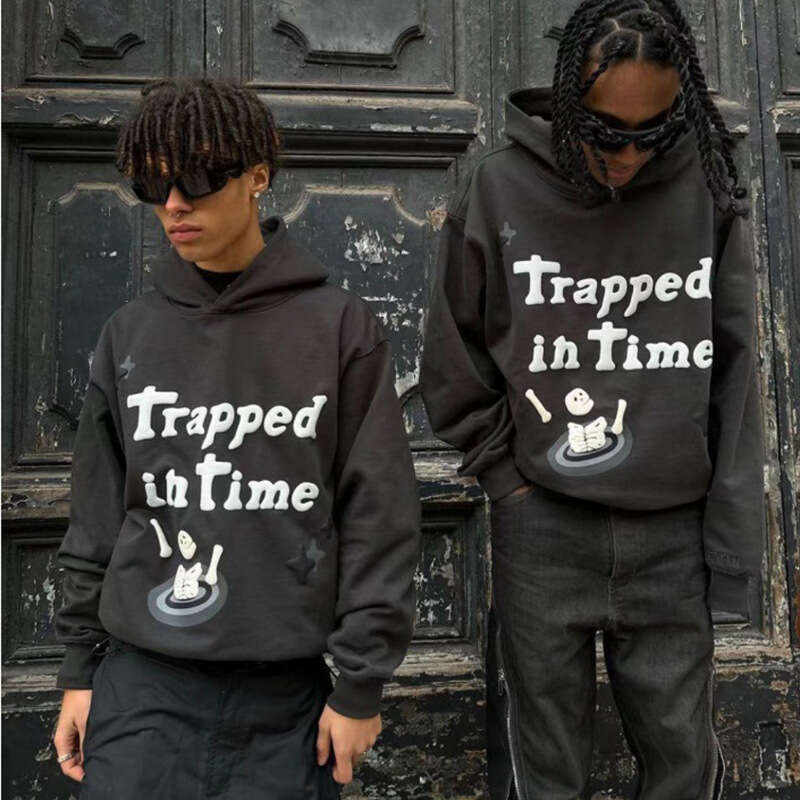 High hip-hop street personality letter hoodie men's coat