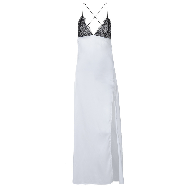 Hot Selling Women's Clothing New Spring/Summer New Product Fashionable And Sexy Backless Lace Up Slit Dress