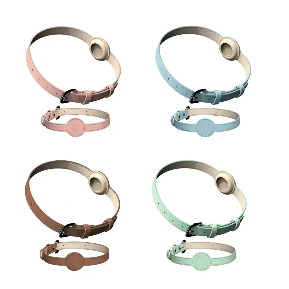 Pet Collar Leather Anti Loss Collar, Adjustable Design Collar Dog Leash Dog Harness Dog Accessories for Small Dogs