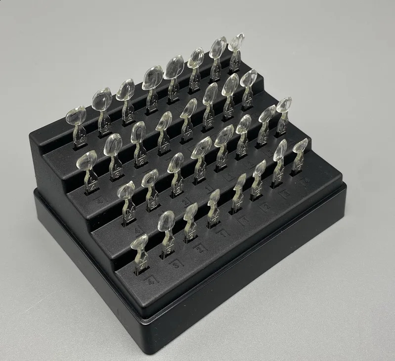 32pcs/Set Dental Front Veneer Mould Kit Composite Resin Light Cure Filling Mold Anterior Teeth Whitening Tools 250228