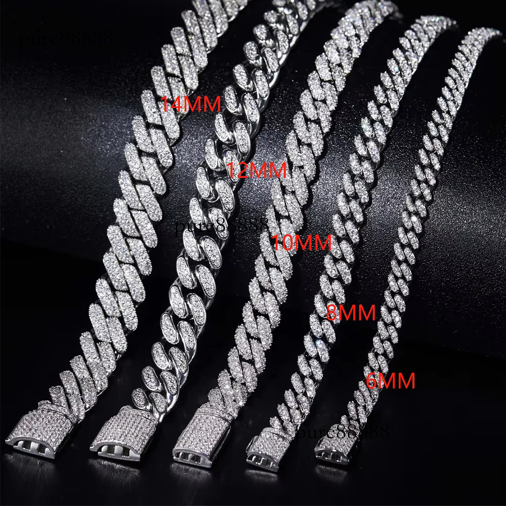 RINNTIN SMB07 Jewelry Cuban Chain Pure Sier DE Colored Silica Bracelet
