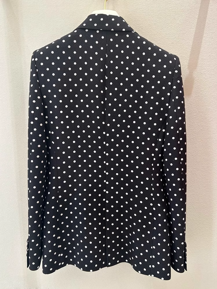 Vogue Paris 2025 Fashion Week Show jacket PLUSDEPOIS knot bow dot printCustomized Fashion Tailored clothing womens Fashion Paris