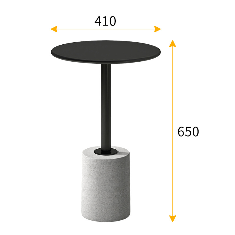 New Scandinavian side table home round coffee table living room simple ins sofa corner table iron bedroom mini round table