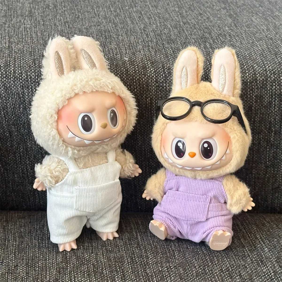 For 15cm Labubu Clothes Pocket overalls Collection Labubu Outfit Accessories Vinyl doll replacement Clothes W250301