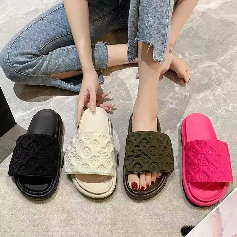 Wen Magic Flat Slippers 2024 Summer New Luxury Brand Platform Sandals Ladies Height Increase Flats Shoes zapatos de mujer Z250301