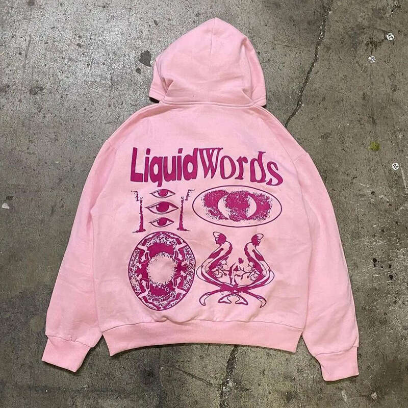 Fashion Letter Printed Men's and Women's Loose Hoodie gift for man