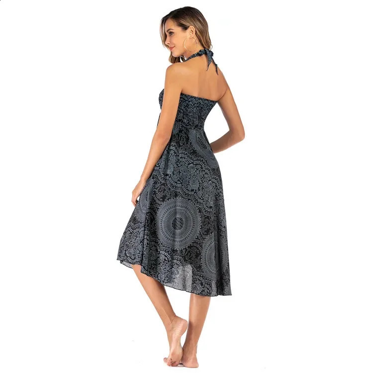 Fashion Skirts Women Clothes Roupas Saia Bottom Women Skirt Sexy Woman Long Jupe Bohemian Boho Flowers Elastic Waist Faldas 250224