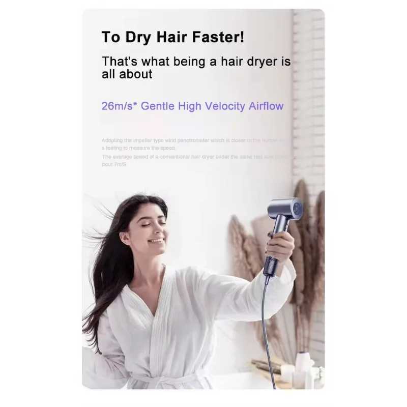 New Arrival Portable High-power Negative Ion Alternating Hot and Cold Hair Dryer Brushless Motor Suitable for Home and Hotel Appliances Z250301