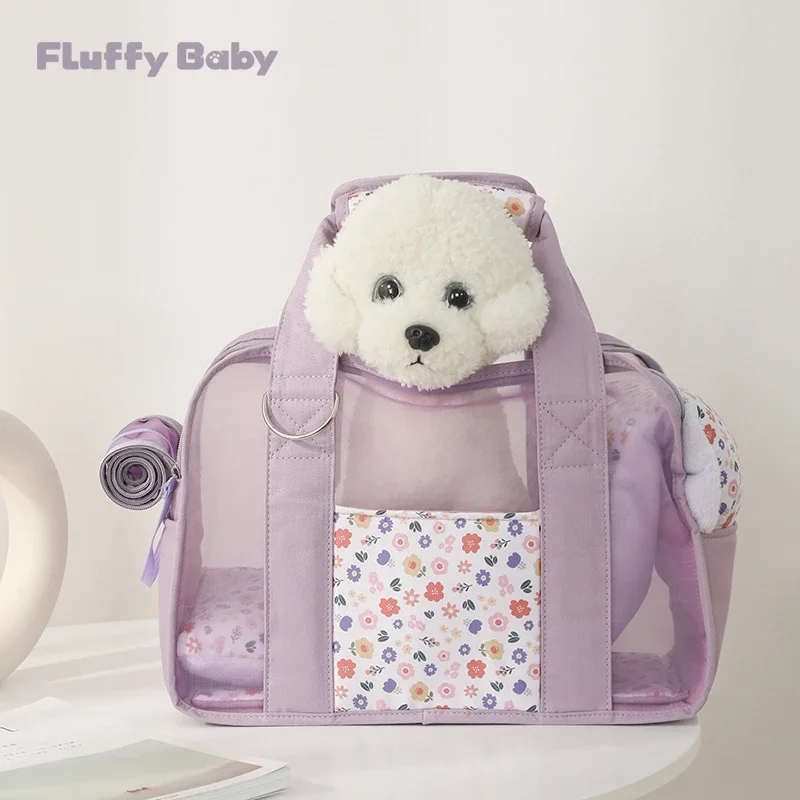Summer Breathable Dog Carrier Bag Dogs Accessories Foldable Cat Carrier Bag Yorkshire Terrier Pomeranian Puppy Bags