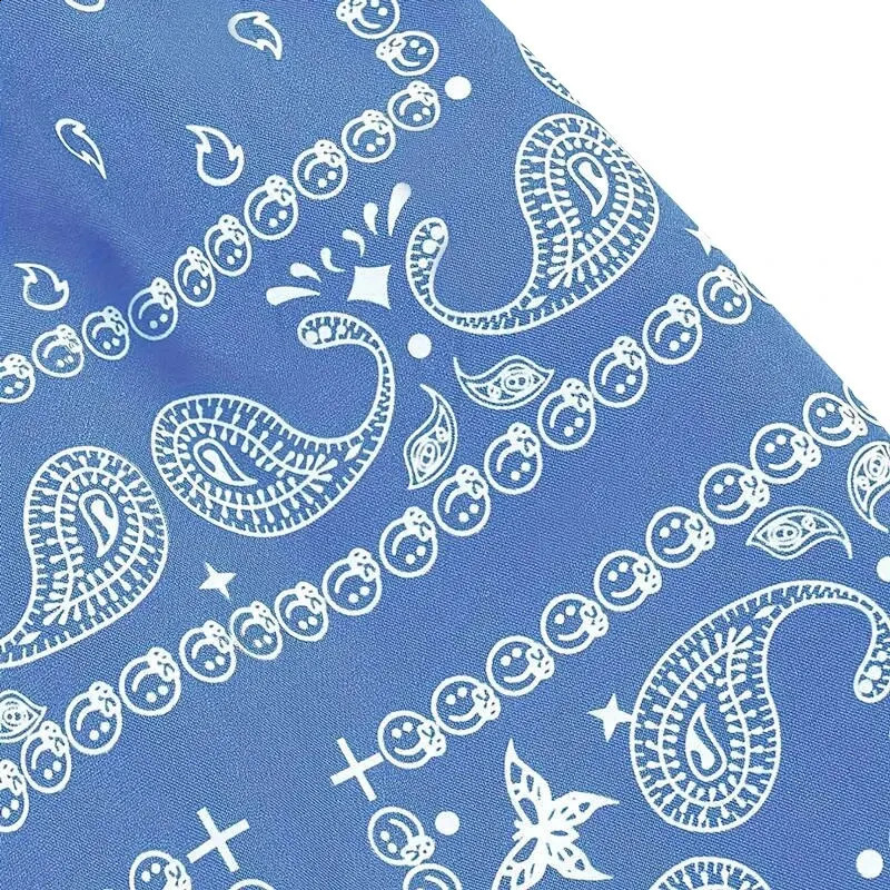 Mens Casual Beach Shorts Breathable Quick Dry Vintage Personality Printed Bermuda Hip Hop High Street Streetwear 250225