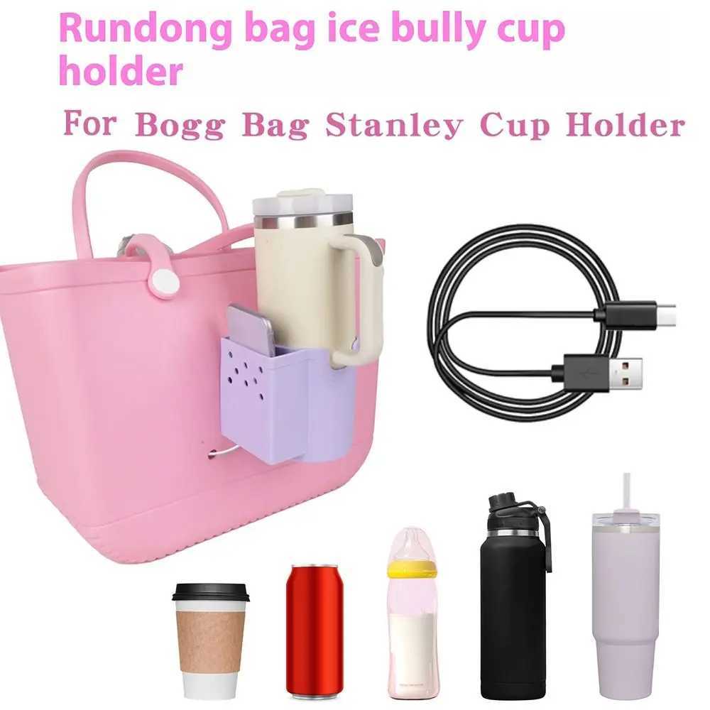 Sil Storage Pouch Cloth Soft Waterproof Phe Holder Phe Storage Organizer Water Cup Holder for Bogg Bag Y250228