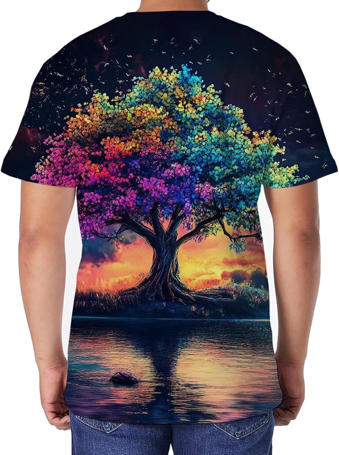 Mens T shirt Unisex Stylish 3D Printed T-Shirts Crewneck Cool Short Sleeve Funny Graphic Print Top Casual Tees tee Casual tops summer clothes cool