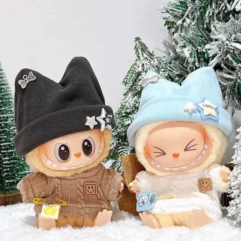 Mini DollS Clothes Outfit Accessories For Korea Kpop Exo 15-17cm Labubu Idol super cute sweater hat set Clothing GiftXJ250301