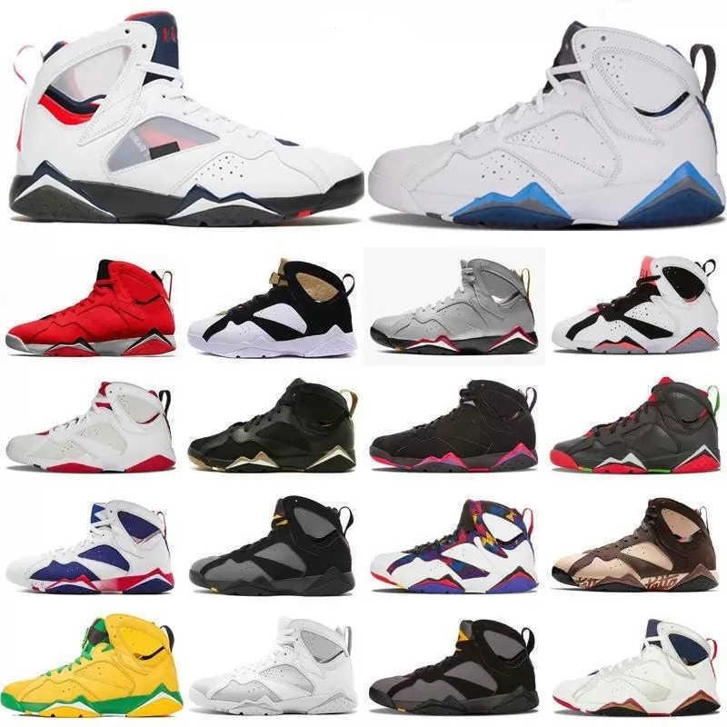 7S Men Women Basketball Shoes University Blue Hare VII 7 Raptor Bordeaux Sapphire Flint Paname Citrus Shimmer Greater China Unisex Sport Trainer Sneakers