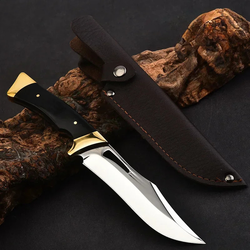 Outdoor high hardness cutting blade EDC convenient fixed sharp connecting onsite survival tool 250221