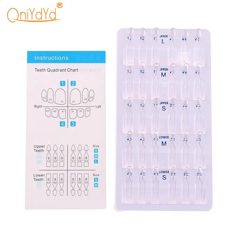 Dental Mould for Composite Resin Veneers Light Cure Filling Anterior Front Teeth Mould Teeth Whitening Tools 250227