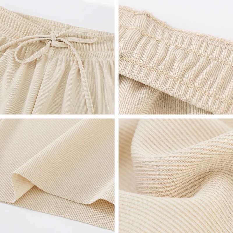 Slacks Women's Loose Summer Soft Ice Silk Ankle-Length Black Wide Leg Pants Grey Khaki Women High Waisted Trousers 2024