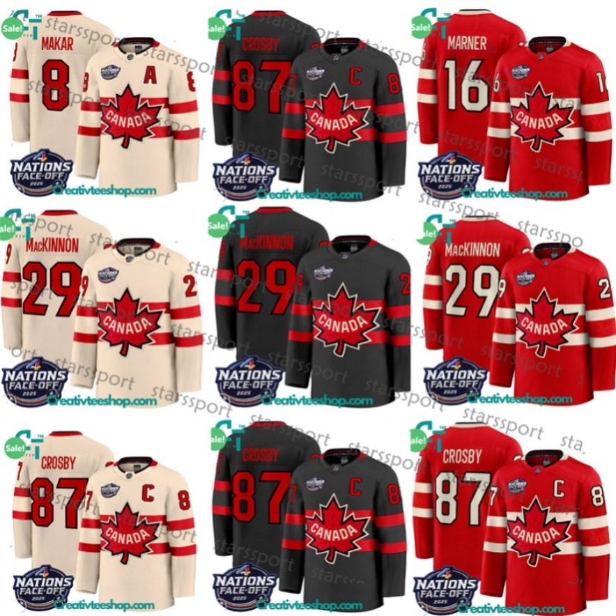 National Team 5 Devon Toews Jersey 2025 Canada Hockey 4 Nations Face-Off 50 Binnington 33 Adin Hill 35 Sam Montembeault 89 Drew Doughty 8 Cale Makar 44 Josh
