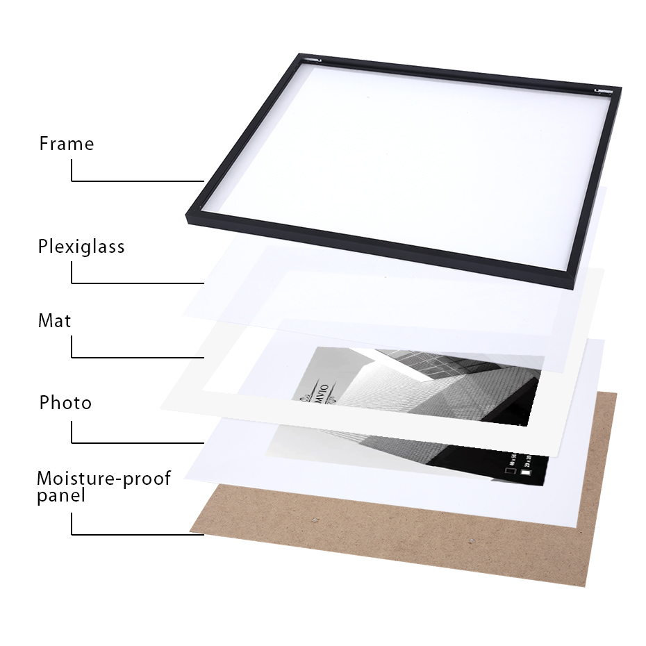Modern Minimalist Aluminum Picture Frame - Durable & Stylish Design