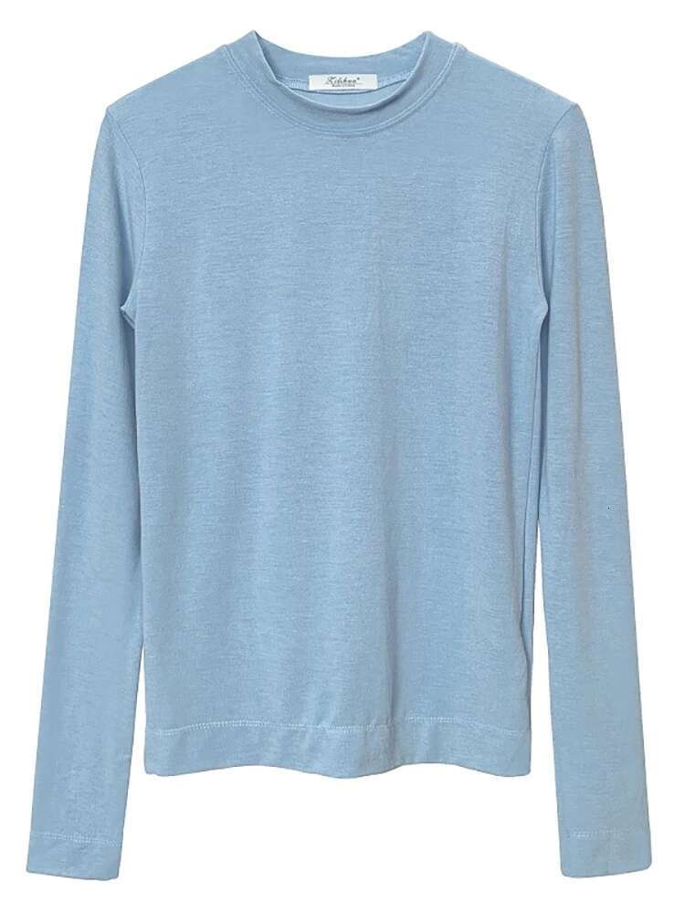 Women Casual Long Sleeve T-Shirts Spring Autumn Solid Slim Fit Pullovers Shirts Female Streetwear Base Tees Tops