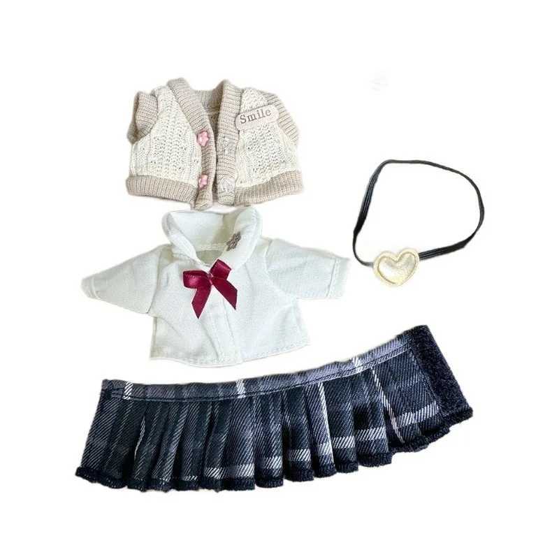 17cm Labubu Clothing Pendant Labubu Doll Clothing Keychain Labubu Doll Set Cute W250301
