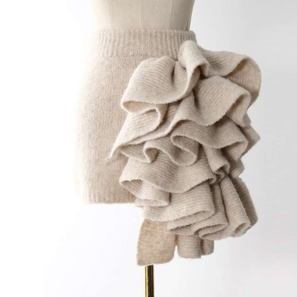 TWOTWINSTYLE Three Piece Set For Women Lapel Long Sleeve Coat Neck Vest High Waist Spliced Appliques Skirt Chic Sets Female