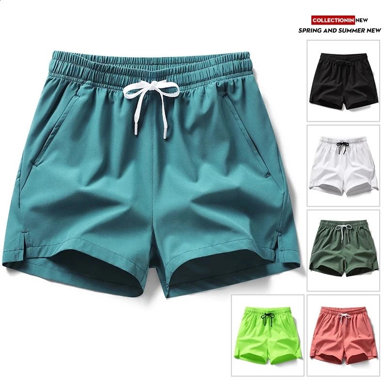 selling sports shorts running pants three pairs of mens and womens zippered pockets couple for the summer 2024 250225